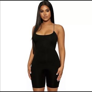 Black spandex bodysuit